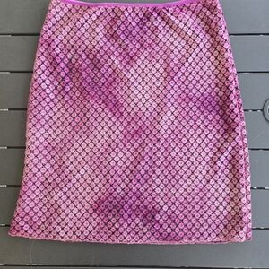 EUC pink lace pencil skirt